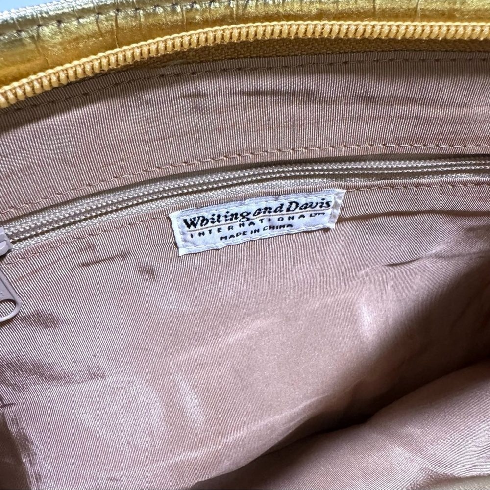 Whiting and Davis Crossbody Gold Metal Mesh Evening Bag - Picture 7 of 15